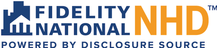 Fidelity National NHD logo, powered by Disclosure Source